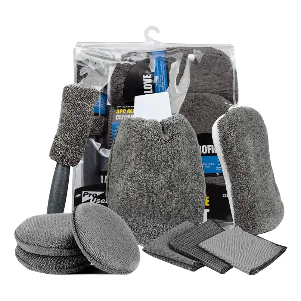 Car Cleaning Kit – 9 Piece Wash & Detail Set